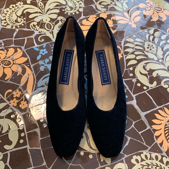 KAREN SCOTT VELVET PUMP HEEL Sz: 6M - Picture 1 of 7